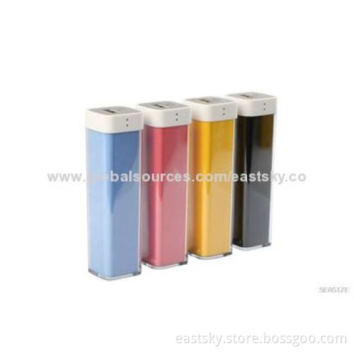 2600mAh universal lipstick charger, various colors are availableNew